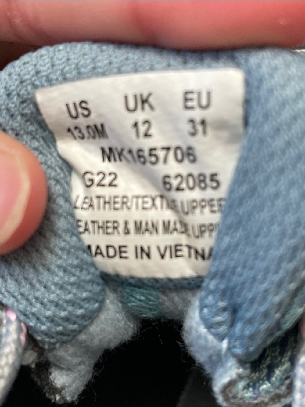 New Merrell Teal and Gray girl Trail Shoes with Pink Accent Size little girl 13M - Picture 6 of 7
